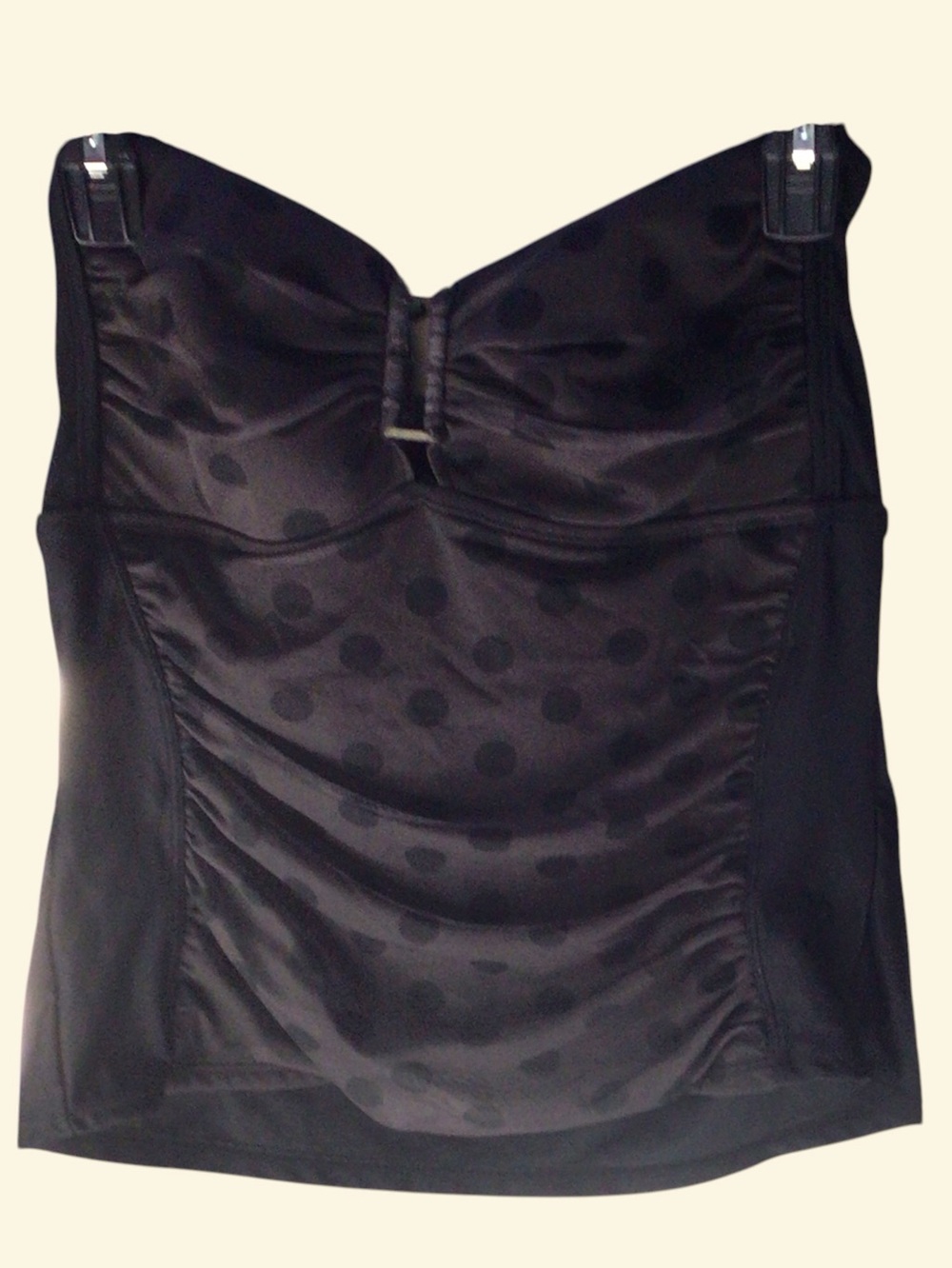 EUC..Womens Catalina Tankini top. tie neck.SZ LG